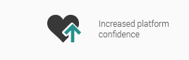 Increased platform confidence