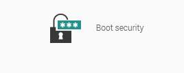 Boot security